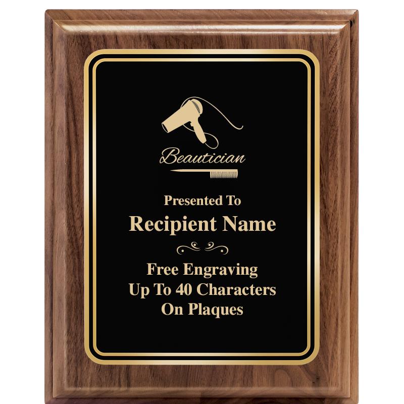 8" X 10" HERITAGE WALNUT PLQ