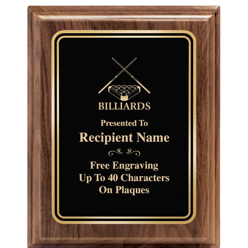 8" X 10" HERITAGE WALNUT PLQ