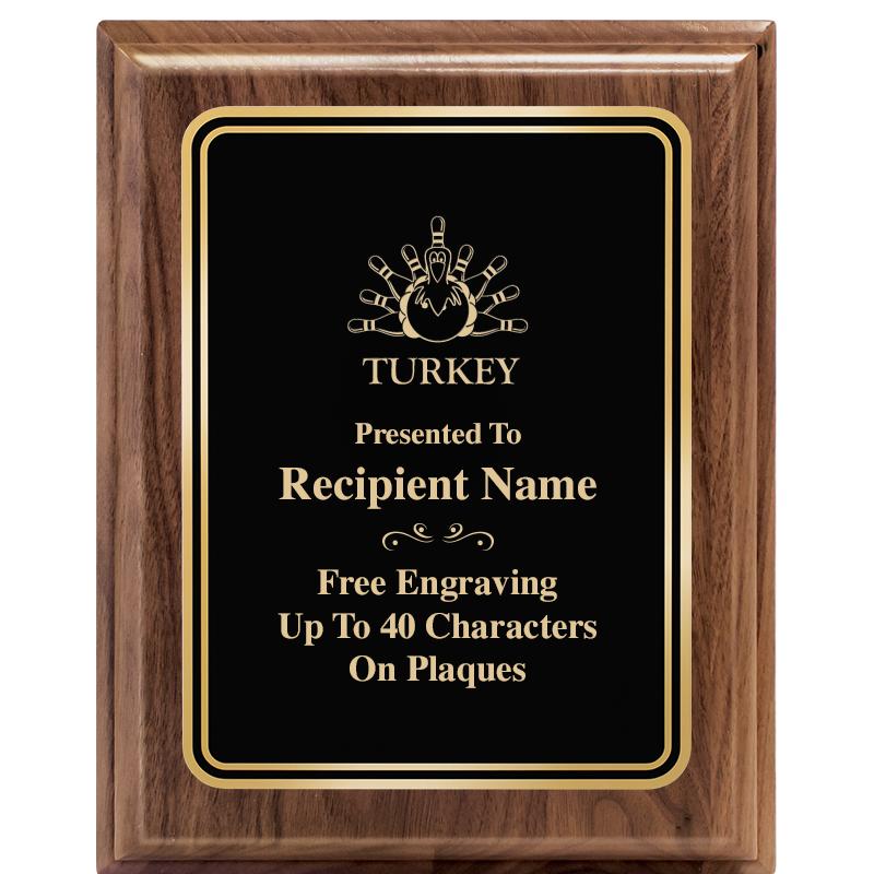 8" X 10" HERITAGE WALNUT PLQ