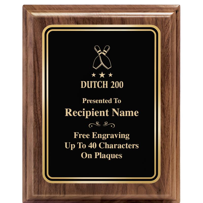 8" X 10" HERITAGE WALNUT PLQ