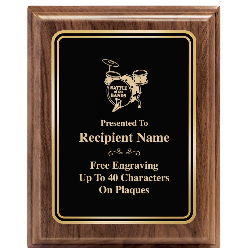 8" X 10" HERITAGE WALNUT PLQ