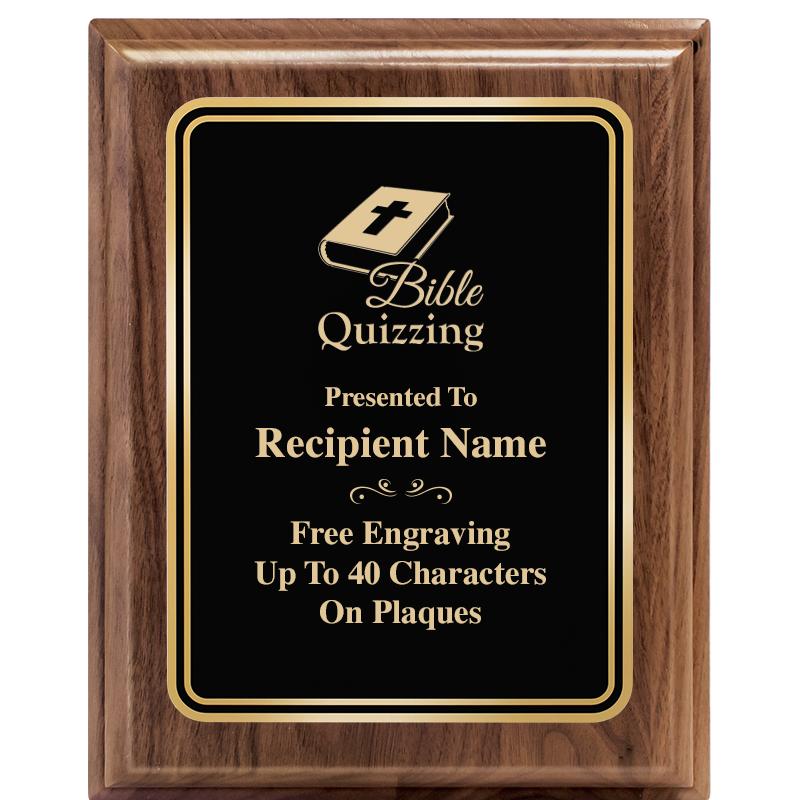 8" X 10" HERITAGE WALNUT PLQ