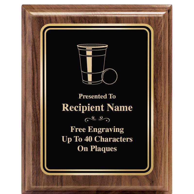 8" X 10" HERITAGE WALNUT PLQ