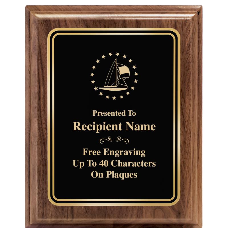 8" X 10" HERITAGE WALNUT PLQ