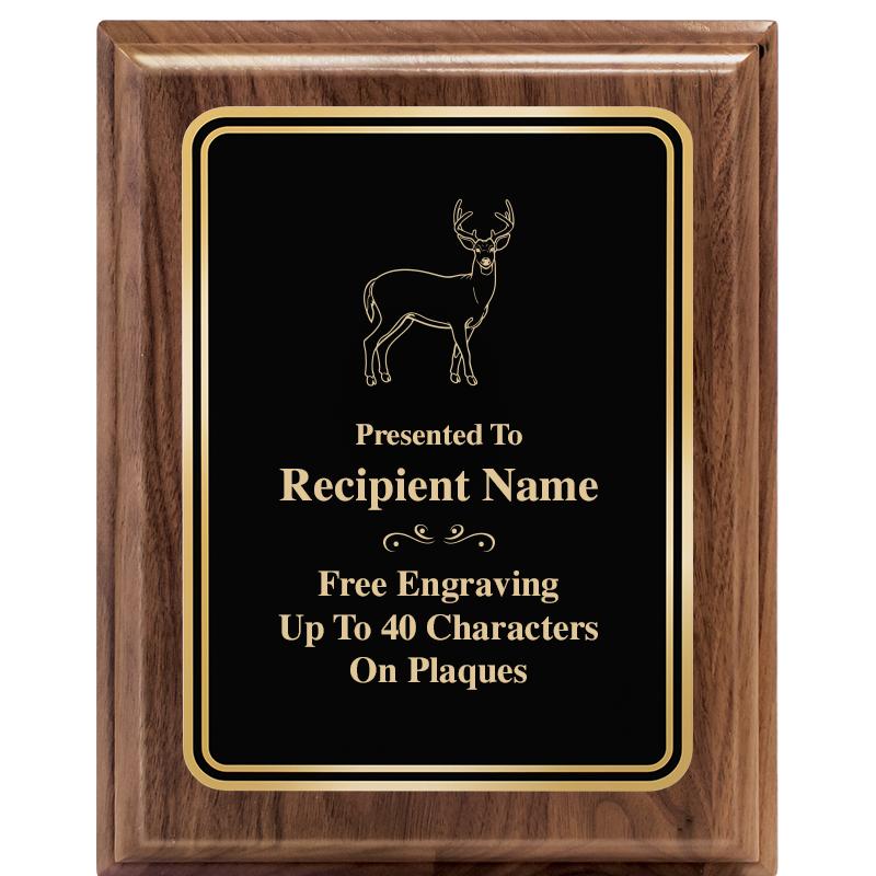 8" X 10" HERITAGE WALNUT PLQ