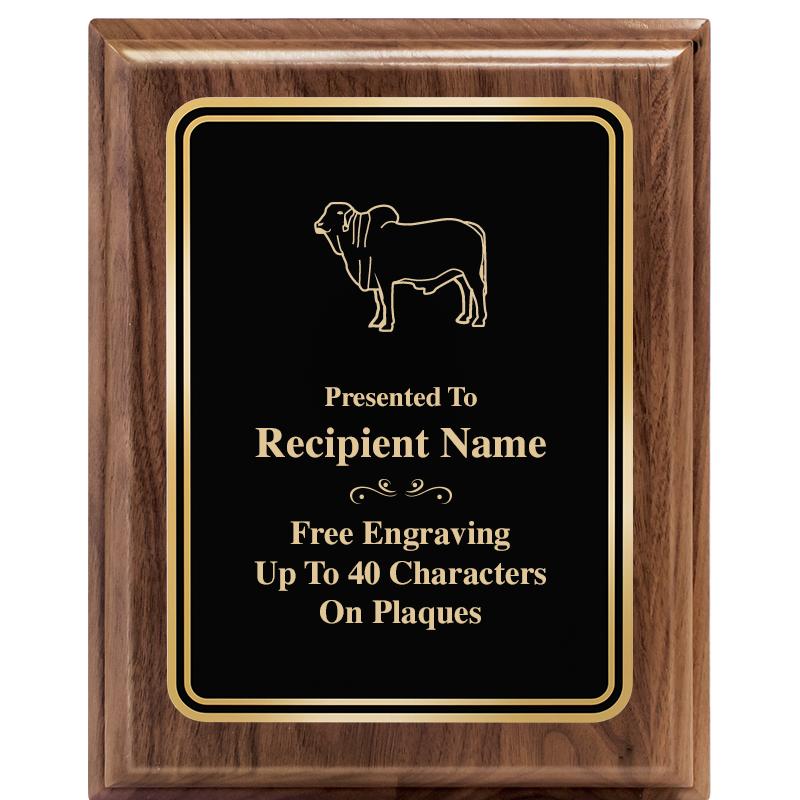 8" X 10" HERITAGE WALNUT PLQ