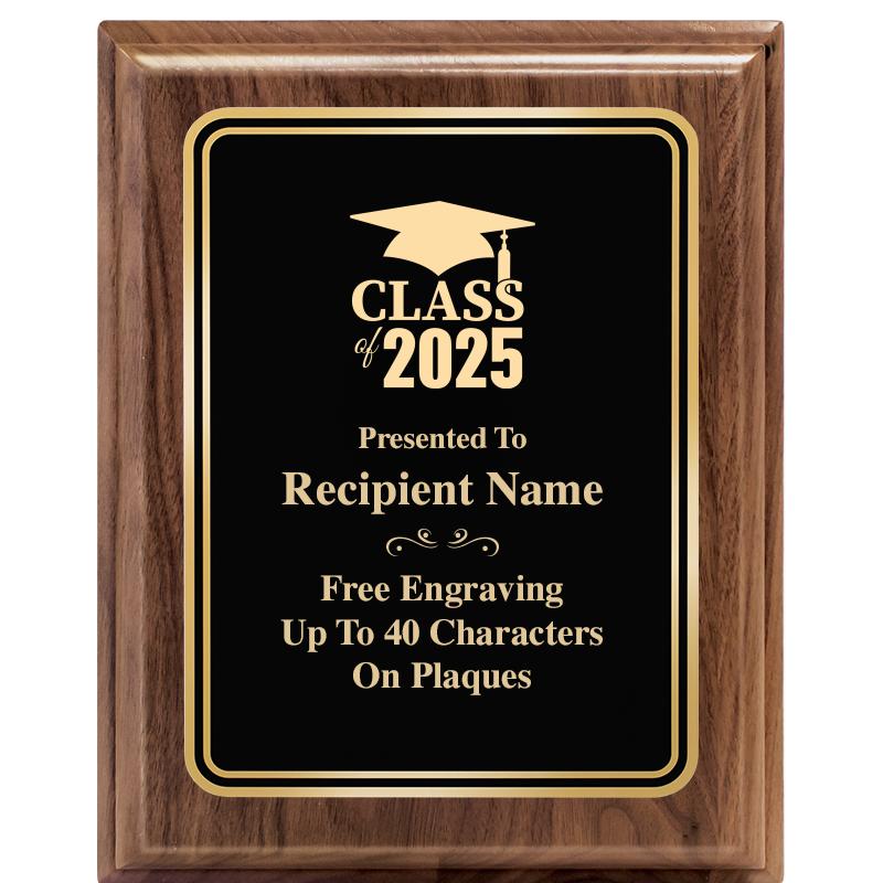 8" X 10" HERITAGE WALNUT PLQ