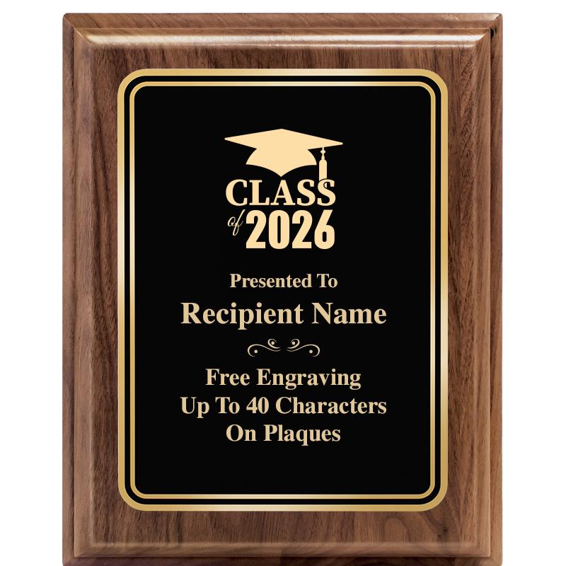 8" X 10" HERITAGE WALNUT PLQ