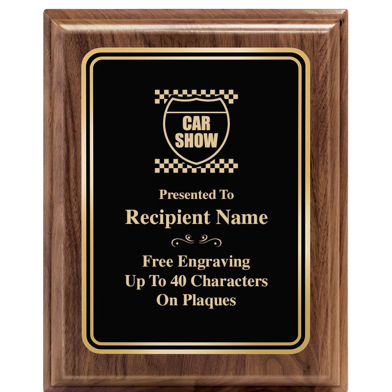 8" X 10" HERITAGE WALNUT PLQ