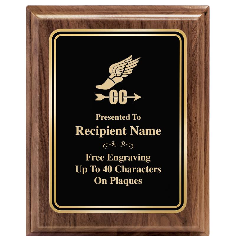 8" X 10" HERITAGE WALNUT PLQ