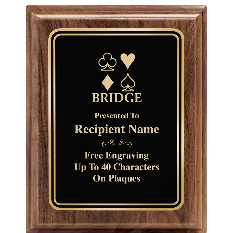 8" X 10" HERITAGE WALNUT PLQ