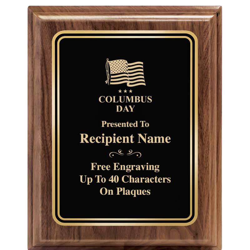 8" X 10" HERITAGE WALNUT PLQ