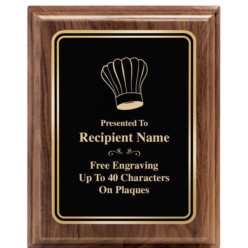 8" X 10" HERITAGE WALNUT PLQ