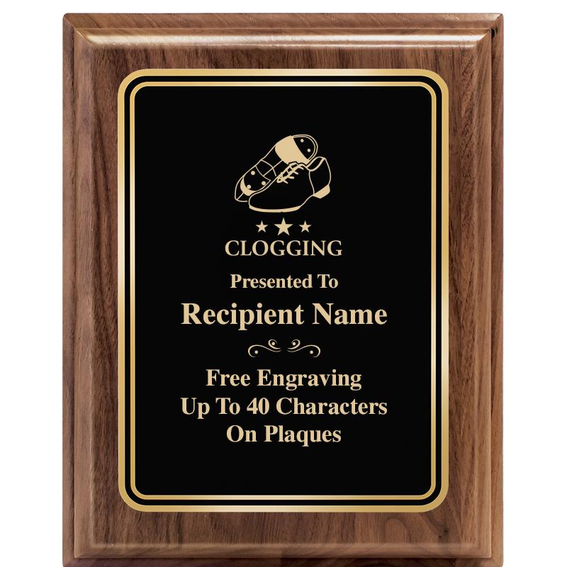 8" X 10" HERITAGE WALNUT PLQ