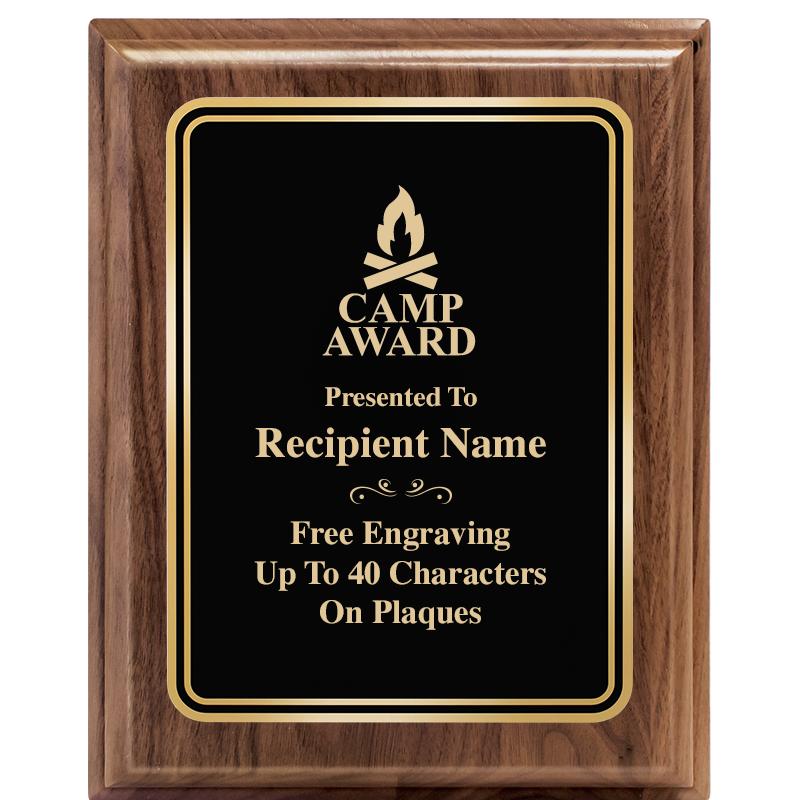 8" X 10" HERITAGE WALNUT PLQ