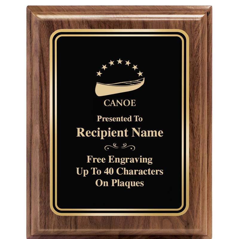 8" X 10" HERITAGE WALNUT PLQ