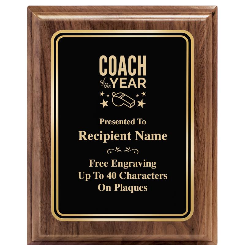 8" X 10" HERITAGE WALNUT PLQ