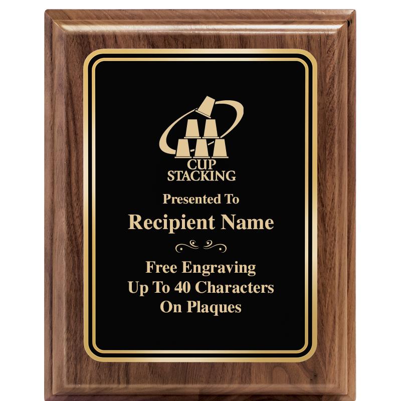 8" X 10" HERITAGE WALNUT PLQ