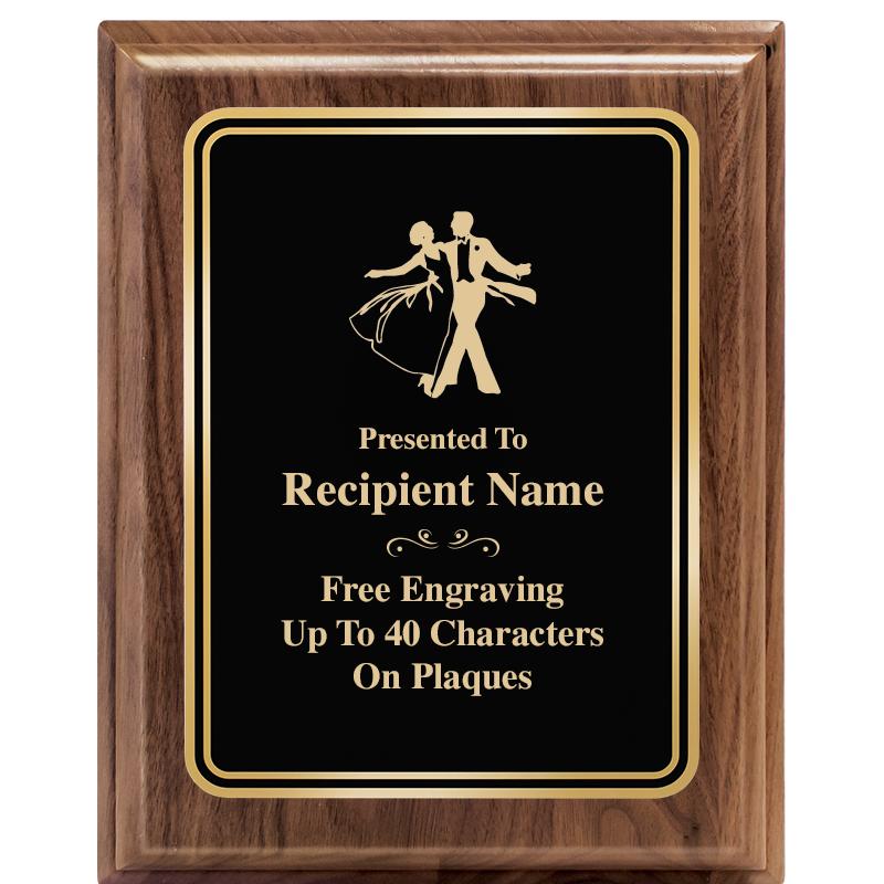 8" X 10" HERITAGE WALNUT PLQ