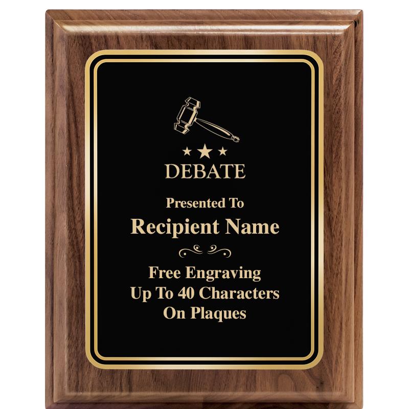 8" X 10" HERITAGE WALNUT PLQ