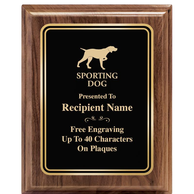 8" X 10" HERITAGE WALNUT PLQ