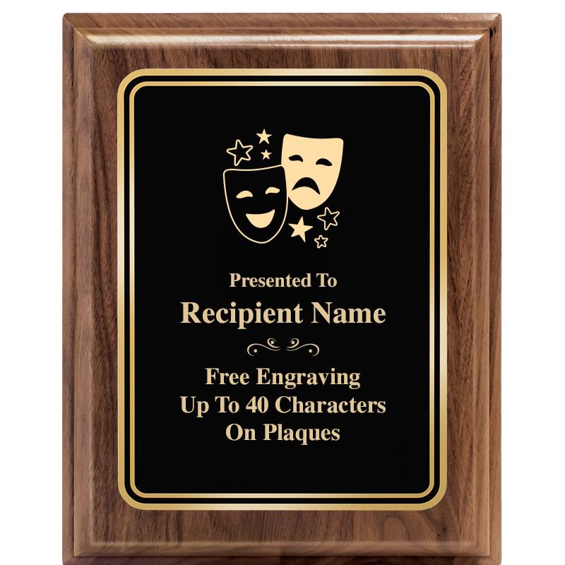 8" X 10" HERITAGE WALNUT PLQ