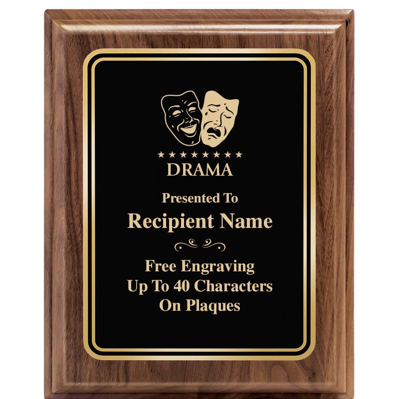 8" X 10" HERITAGE WALNUT PLQ