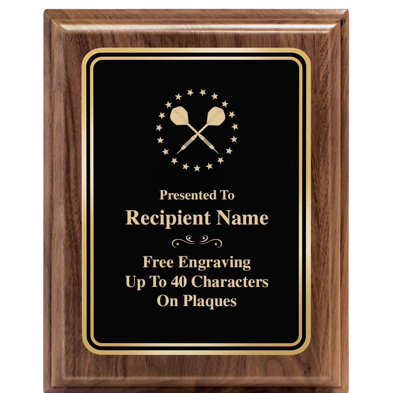 8" X 10" HERITAGE WALNUT PLQ