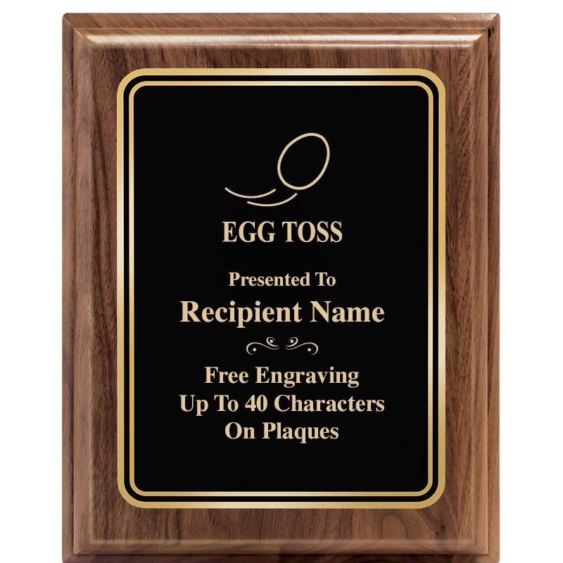 8" X 10" HERITAGE WALNUT PLQ