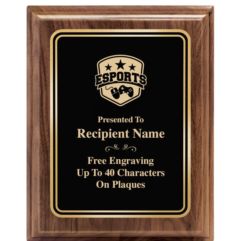 8" X 10" HERITAGE WALNUT PLQ