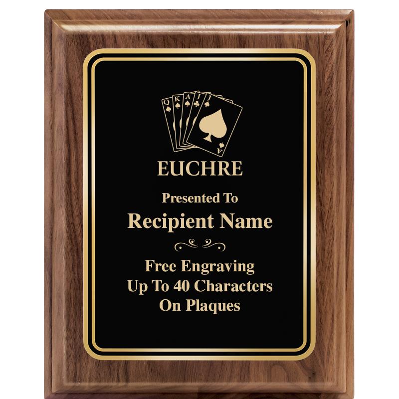 8" X 10" HERITAGE WALNUT PLQ