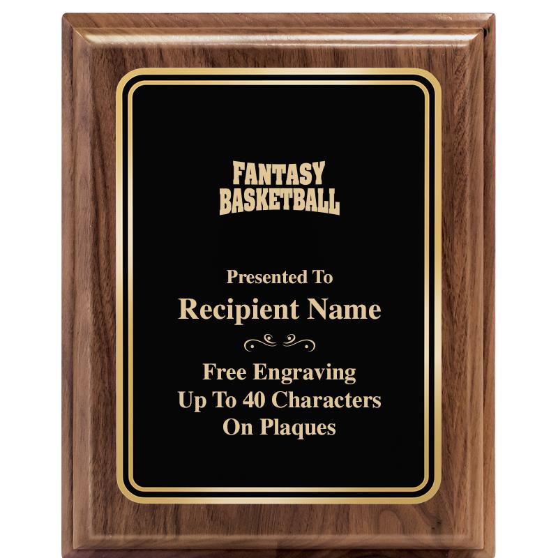 8" X 10" HERITAGE WALNUT PLQ