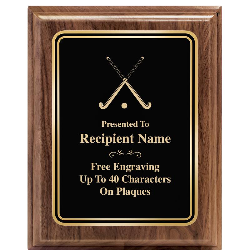 8" X 10" HERITAGE WALNUT PLQ