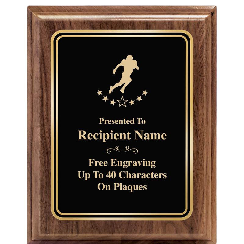 8" X 10" HERITAGE WALNUT PLQ