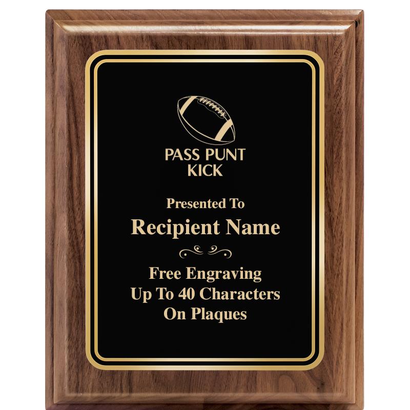 8" X 10" HERITAGE WALNUT PLQ