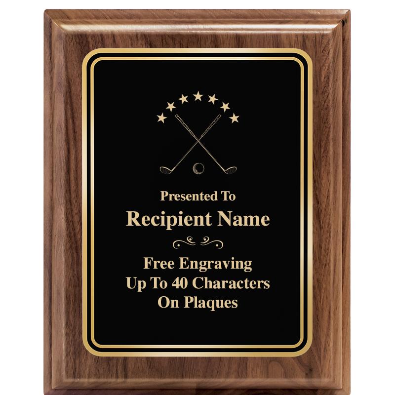 8" X 10" HERITAGE WALNUT PLQ