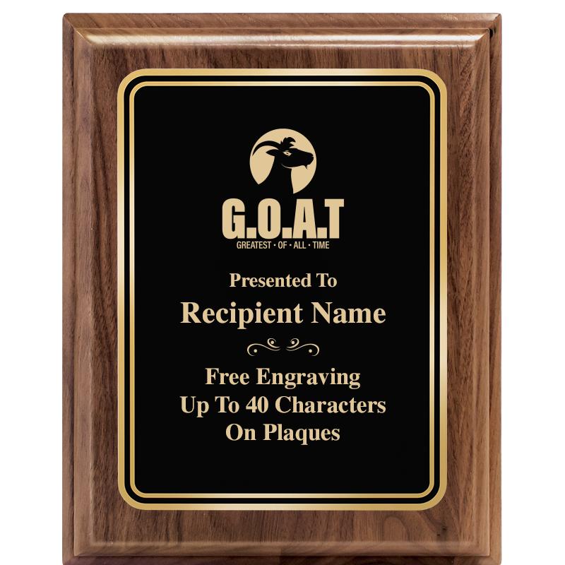 8" X 10" HERITAGE WALNUT PLQ