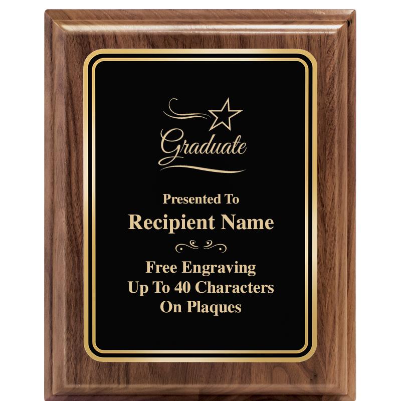 8" X 10" HERITAGE WALNUT PLQ