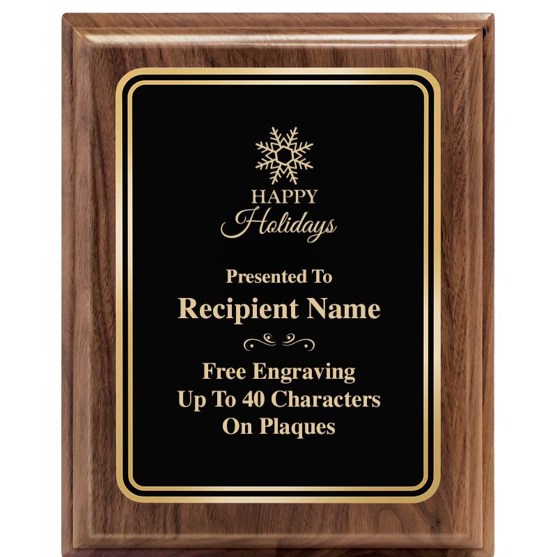 8" X 10" HERITAGE WALNUT PLQ