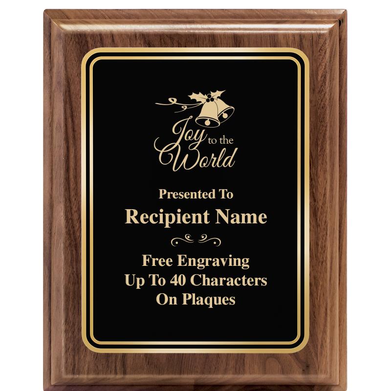 8" X 10" HERITAGE WALNUT PLQ