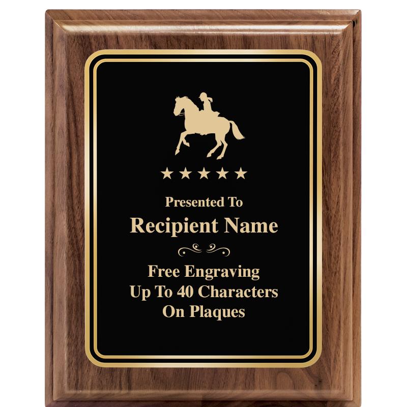 8" X 10" HERITAGE WALNUT PLQ