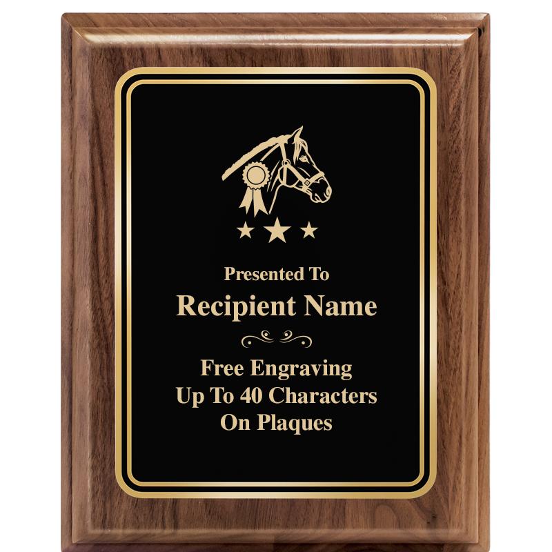 8" X 10" HERITAGE WALNUT PLQ