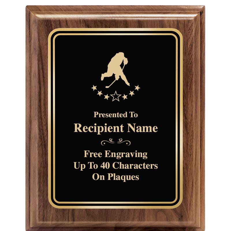 8" X 10" HERITAGE WALNUT PLQ