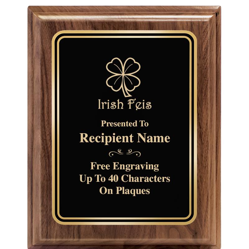 8" X 10" HERITAGE WALNUT PLQ