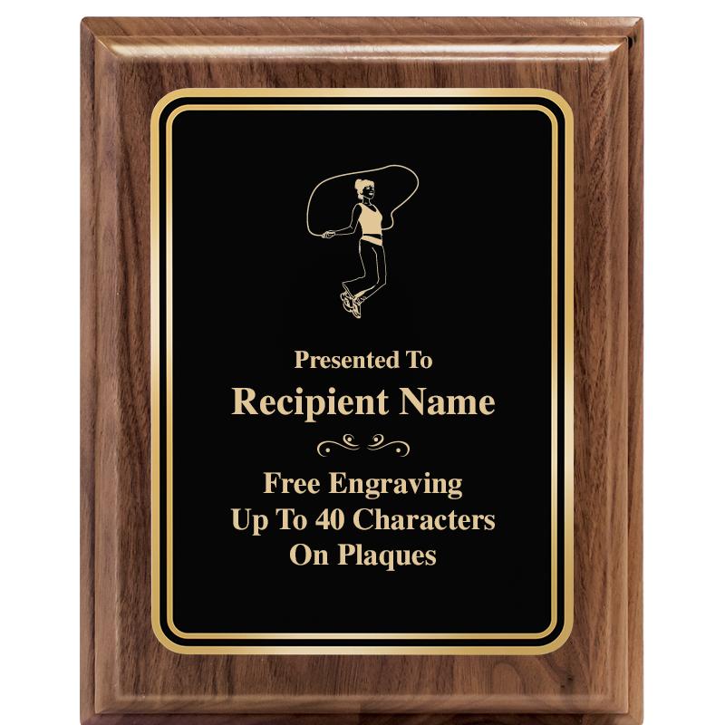 8" X 10" HERITAGE WALNUT PLQ