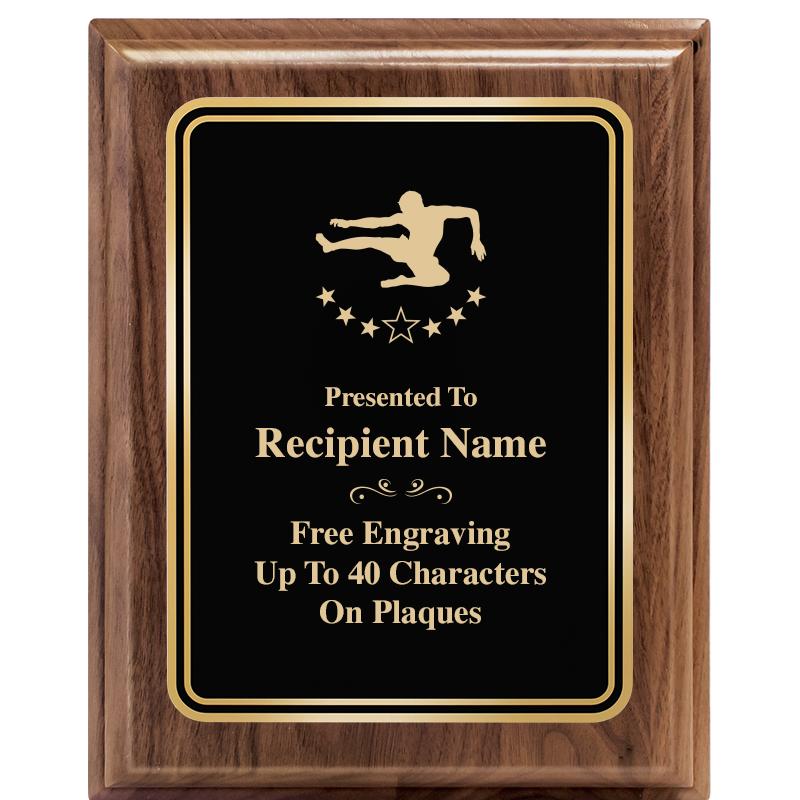 8" X 10" HERITAGE WALNUT PLQ