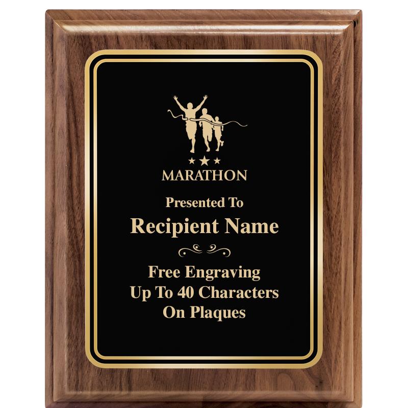 8" X 10" HERITAGE WALNUT PLQ