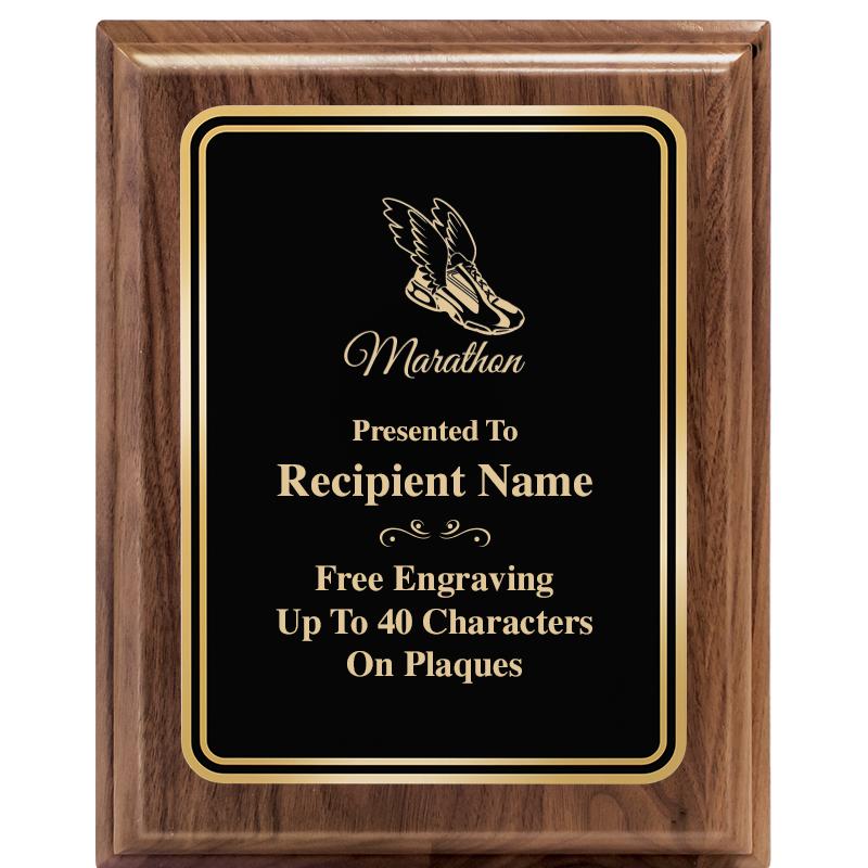 8" X 10" HERITAGE WALNUT PLQ