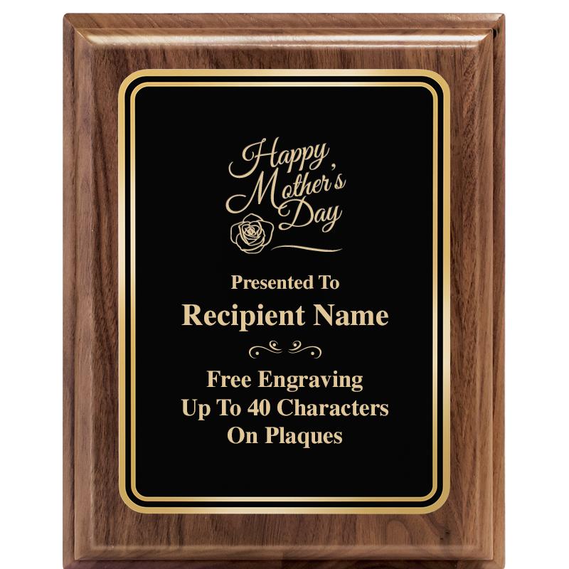 8" X 10" HERITAGE WALNUT PLQ