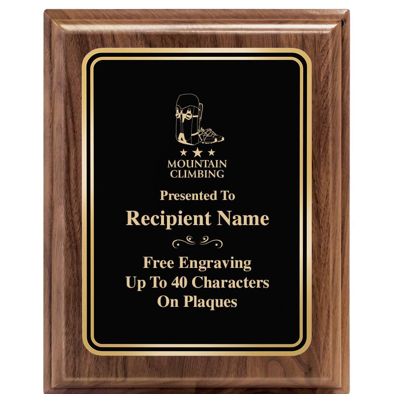 8" X 10" HERITAGE WALNUT PLQ